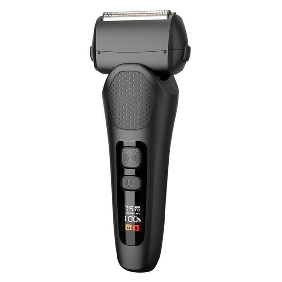 Full Body Washable LED Digital Display Reciprocating Electric Shaver(Exclusive Black + 1 Set of Blades)