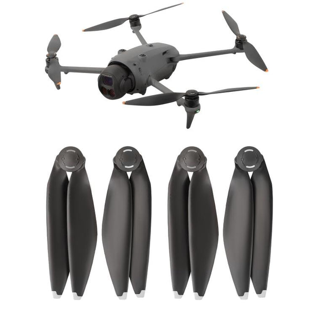 For DJI Mavic 4 Pro Sunnylife 1158F Quick-Release Propellers Blades, Type:Two Pairs(Silver Tip)
