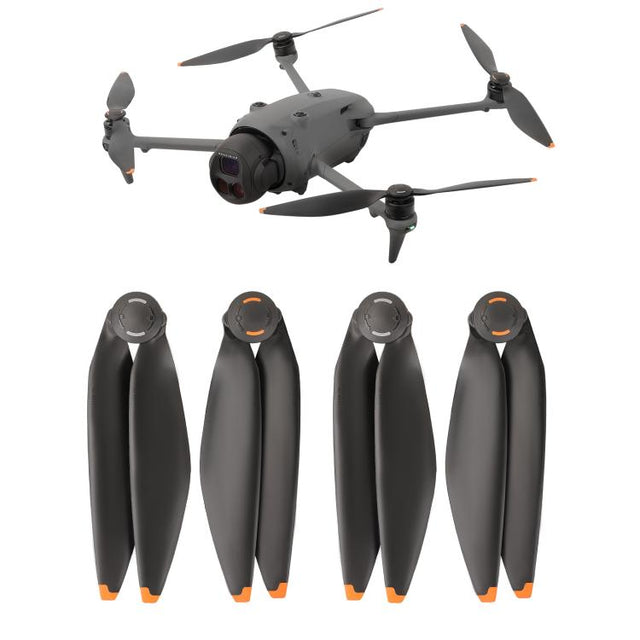 For DJI Mavic 4 Pro Sunnylife 1158F Quick-Release Propellers Blades, Type:Two Pairs(Orange Tip)