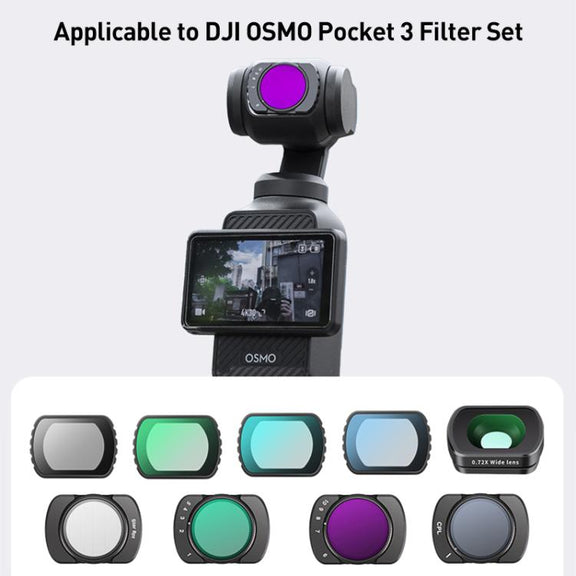 For DJI Osmo Pocket 3 Camera Lens Filter, Filter:Adjustable STAR
