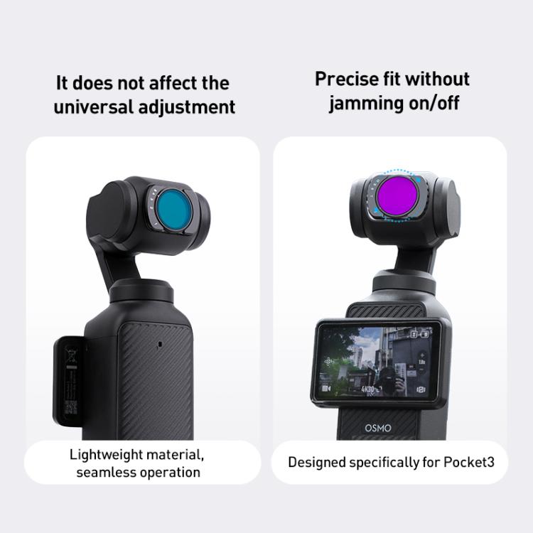 For DJI Osmo Pocket 3 Camera Lens Filter, Filter:VND6-10