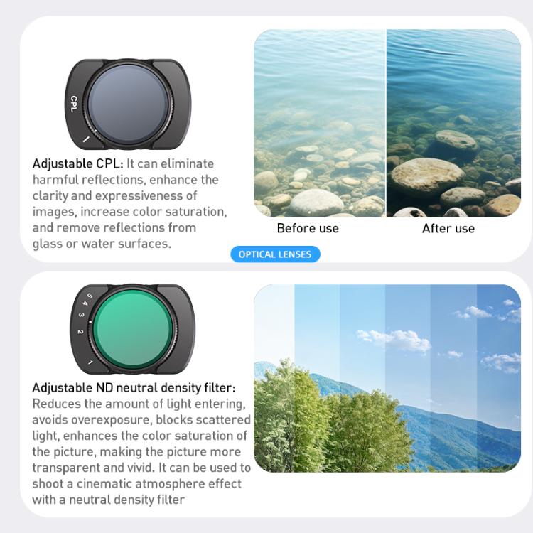 For DJI Osmo Pocket 3 Camera Lens Filter, Filter:Black Mist 1/4