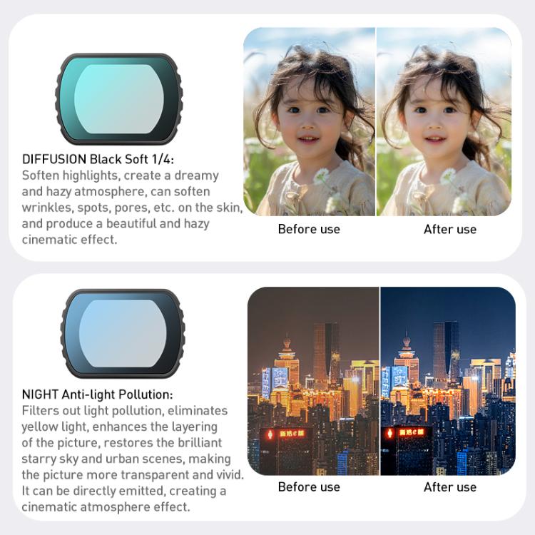 For DJI Osmo Pocket 3 Camera Lens Filter, Filter:UV