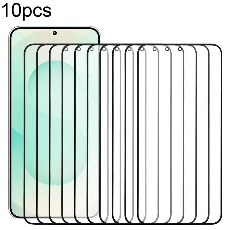 For Samsung Galaxy S25+ SM-S936B 10pcs Front Screen Outer Glass Lens with OCA Optically Clear Adhesive