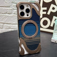 For iPhone 16 Pro Metal Frameless 360 Degree Rotation Holder MagSafe Phone Case(Dessert Gold) - free shipping - PMC TechLife - Order now!