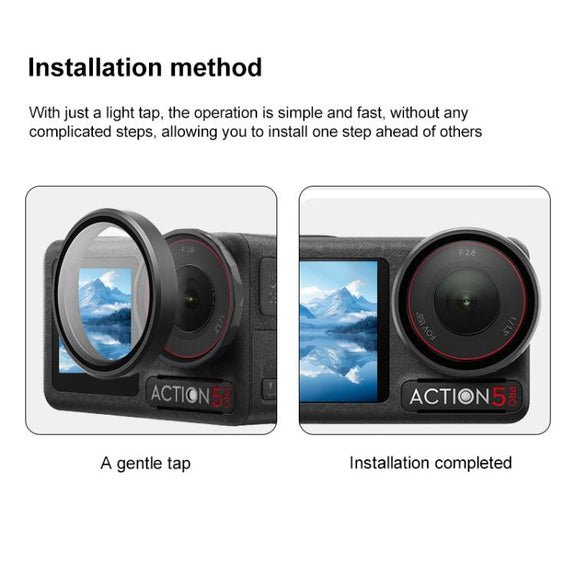 For DJI Action 5 Pro Camera Lens Filter, Filter:Diffusion 1/4