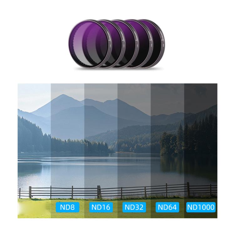 For DJI Action 5 Pro Camera Lens Filter, Filter:ND64