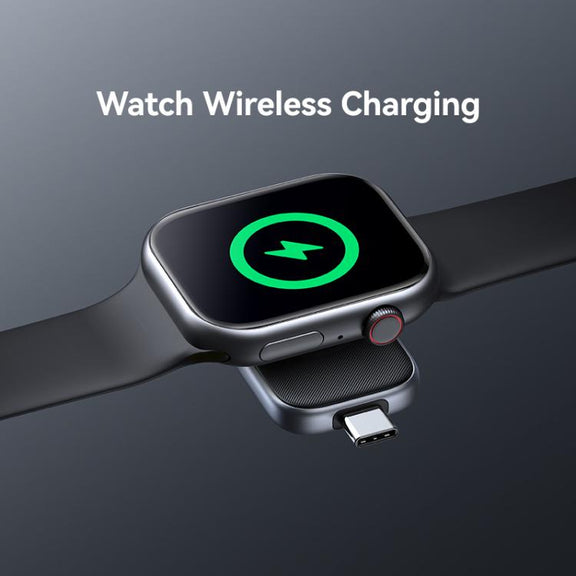 For Apple Watch Series USAMS CD247 USB-C / Type-C Plug Portable Watch Wireless Charger(Desert Gold)