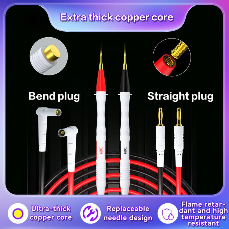 i2C Pure Copper Silicone Probe Detection Pen, Model:Straight Plug Without Stainless Steel Needle