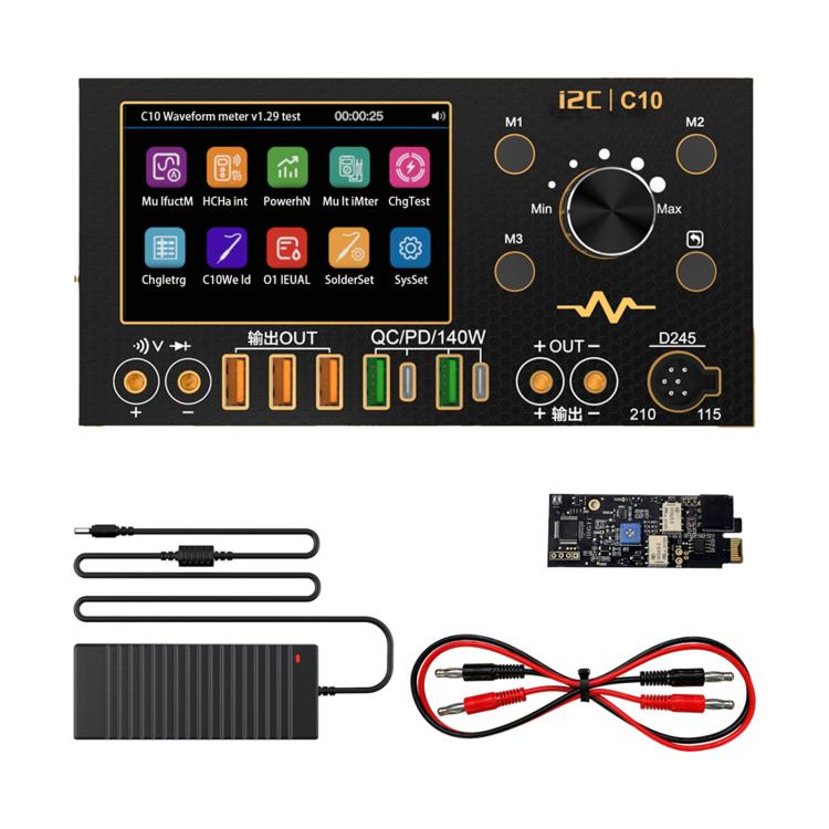 i2C C10 Ultra-high Precision Digital Waveform Ammeter with Charge Detection / Voltage Measurement, Model:Set 1