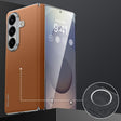 For Samsung Galaxy Z Fold7 5G SULADA Frameless Top Layer Cowhide Leather PC Phone Case(Brown) - free shipping - PMC TechLife - Order now!