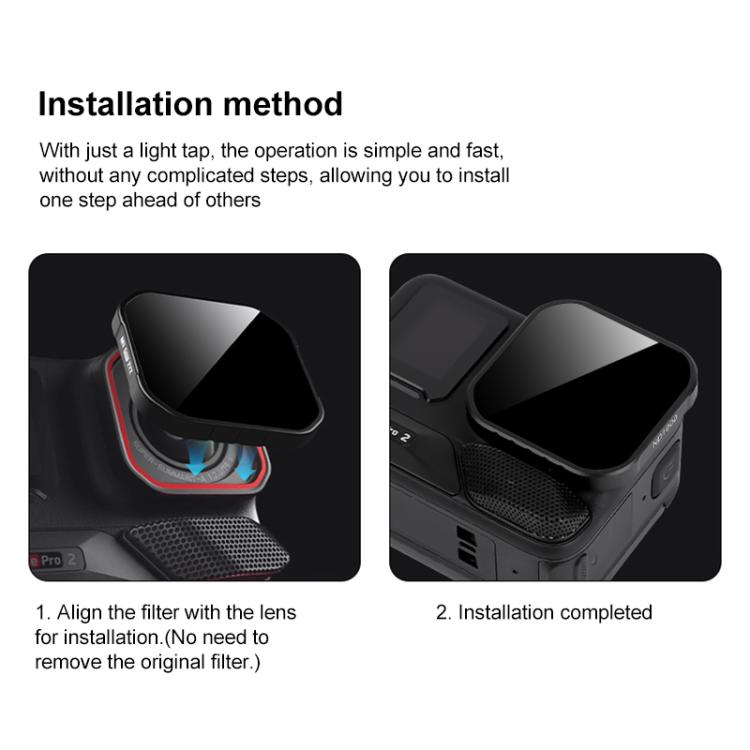For Insta360 Ace Pro 2 Camera Lens Filter, Filter:ND64