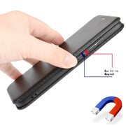 For DOOGEE N20 Pro Carbon Fiber Texture Horizontal Flip TPU + PC + PU Leather Case with Card Slot(Black)