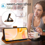 For Motorola Moto G55 5G Embossed Heart Dog RFID Blocking Wallet Leather Phone Case(Brown)