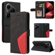 For Huawei Pura 80 Pro 5G Dual-color Splicing Flip Leather Phone Case(Black) - free shipping - PMC TechLife - Order now!