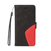For Huawei Pura 80 Ultra 5G Dual-color Splicing Flip Leather Phone Case(Black)