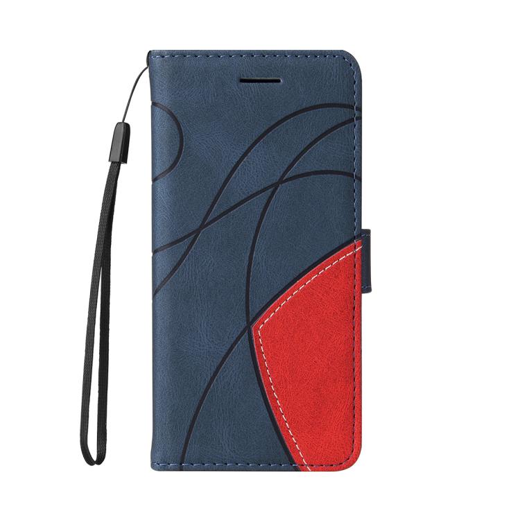 For Nothing Phone 3 Dual-color Splicing Flip Leather Phone Case(Blue)