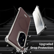 For Honor 300 Pro J TRIBE Metal Frameless Plain Leather MagSafe Phone Case(Brown)