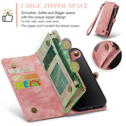 For iPhone 12 Pro Max CaseMe-008 Detachable Multifunctional Wallet Leather Phone Case (Pink)