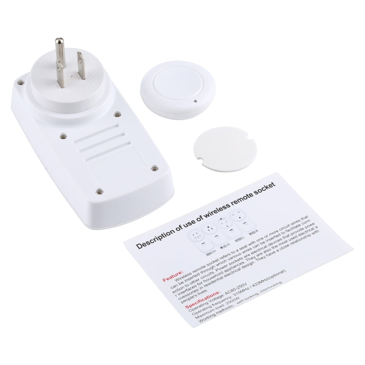 AK-DL220 220V Smart Wireless Remote Control Socket with Remote Control, Plug Type:US Plug