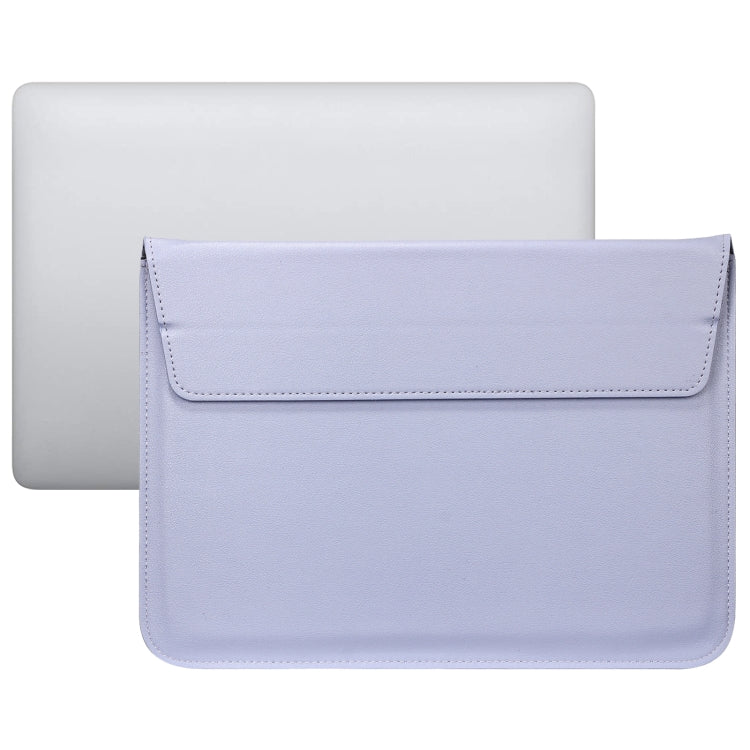 PU Leather Ultra-thin Envelope Bag Laptop Bag for MacBook Air / Pro 11 inch, with Stand Function(Tranquil Blue)