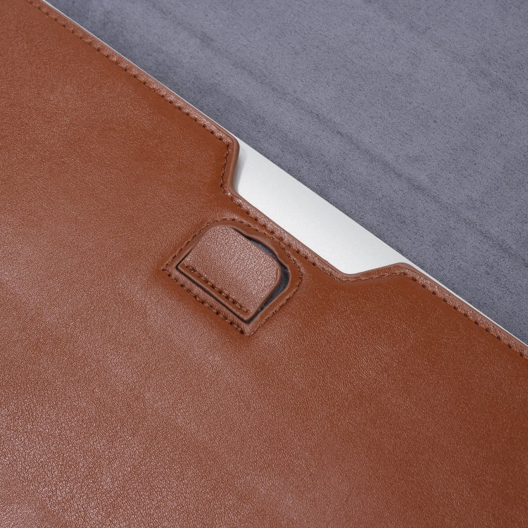 PU Leather Ultra-thin Envelope Bag Laptop Bag for MacBook Air / Pro 11 inch, with Stand Function(Tranquil Blue)