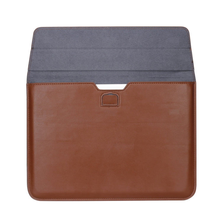 PU Leather Ultra-thin Envelope Bag Laptop Bag for MacBook Air / Pro 11 inch, with Stand Function(Tranquil Blue)