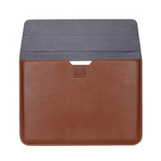 PU Leather Ultra-thin Envelope Bag Laptop Bag for MacBook Air / Pro 11 inch, with Stand Function(Tranquil Blue)