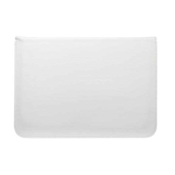 PU Leather Ultra-thin Envelope Bag Laptop Bag for MacBook Air / Pro 13 inch, with Stand Function(White)