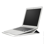 PU Leather Ultra-thin Envelope Bag Laptop Bag for MacBook Air / Pro 13 inch, with Stand Function(White)