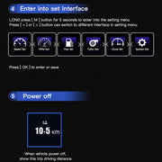 AP-1 Car HUD Head-up Display OBD GPS Driving Computer Code Table