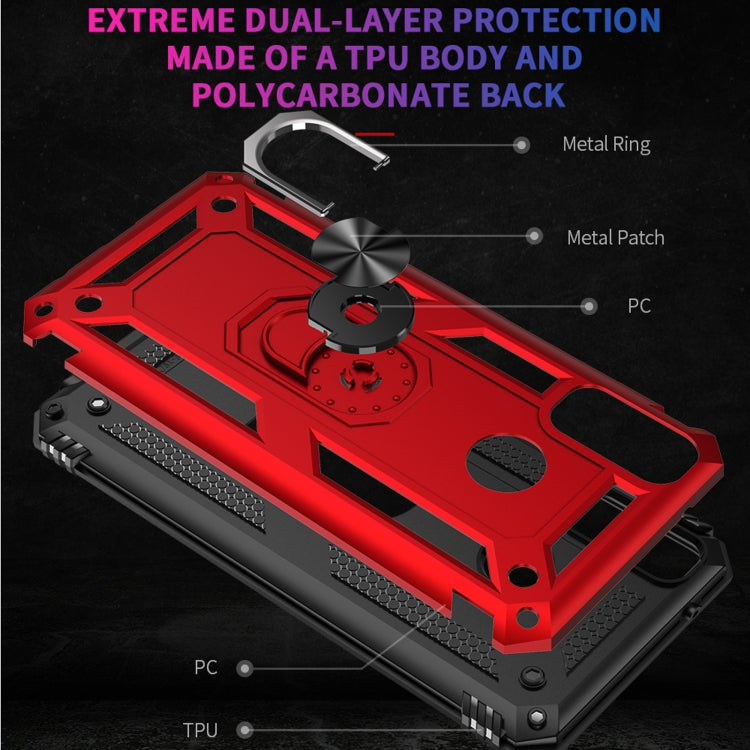For Huawei Y8s Shockproof TPU + PC Protective Case with 360 Degree Rotating Holder(Black)