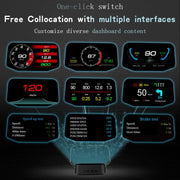 C2 Car HUD Head-up Display GPS Digital Meter Water Temperature / Voltage / Speed