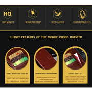 For Blackview BV6900 idewei Crazy Horse Texture Horizontal Flip Leather Case with Holder & Card Slots & Wallet(Red)