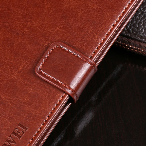 For Blackview BV9900 Pro idewei Crazy Horse Texture Horizontal Flip Leather Case with Holder & Card Slots & Wallet(Rose Red)