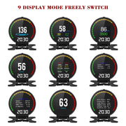 P15 OBD2 Car HUD Head-up Display Water Temperature / Vehicle Speed / Voltage
