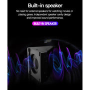 J9 1920x1080P 15 ANSI Portable Home Theater Mini LED HD Digital Projector, Basic Version, EU Plug(Black White)
