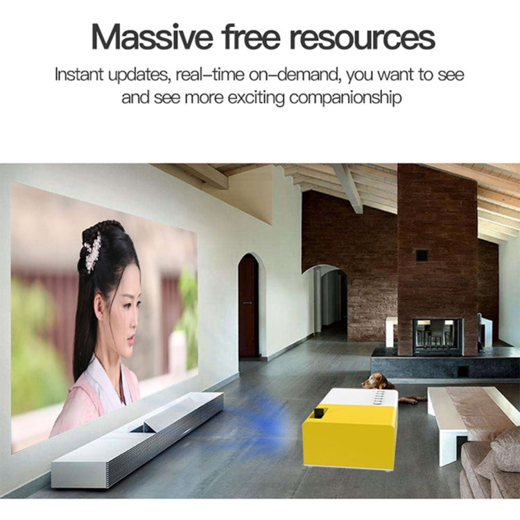 J9 1920x1080P 15 ANSI Portable Home Theater Mini LED HD Digital Projector, Basic Version, AU Plug(Black White)