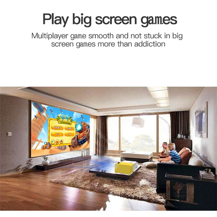 J9 1920x1080P 15 ANSI Portable Home Theater Mini LED HD Digital Projector, Basic Version, AU Plug(Black White)