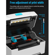ZJ-8600 76x130 Single Paper Waybill Express Bill Label Printer, USB + Bluetooth Version, US Plug