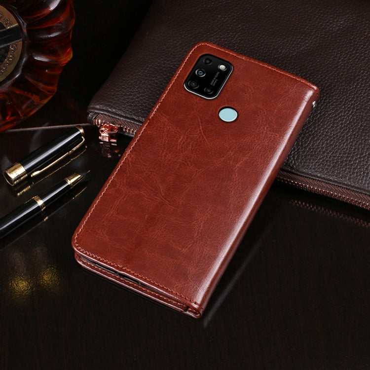 For Wiko View5 Plus idewei Crazy Horse Texture Horizontal Flip Leather Case with Holder & Card Slots & Wallet(Black)