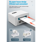 ZJ-8600 76x130 Single Paper Waybill Express Bill Label Printer, US Plug