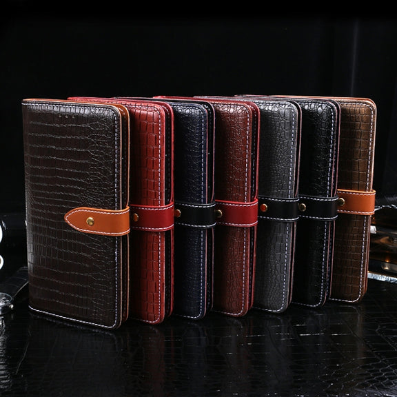 For Cubot Note 7 idewei Crocodile Texture Horizontal Flip Leather Case with Holder & Card Slots & Wallet(Dark Blue)