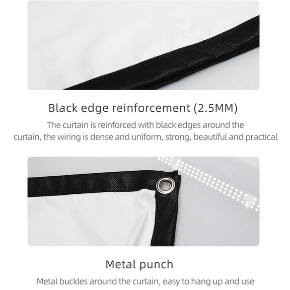 Simple Folding High Density Polyester Projector Film Curtain, Size:120 inch (4:3) Projection Area: 240x180cm