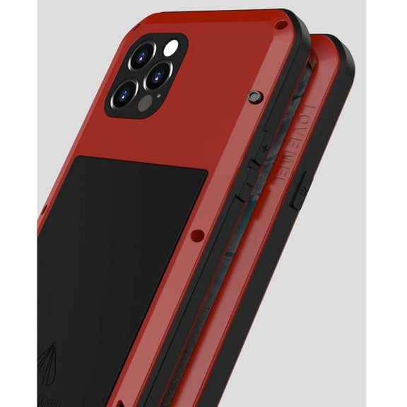 For iPhone 12 Pro LOVE MEI Metal Shockproof Life Water-resistant Dustproof Protective Case(Silver)