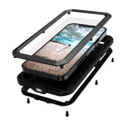 For iPhone 12 Pro LOVE MEI Metal Shockproof Life Water-resistant Dustproof Protective Case(Yellow)