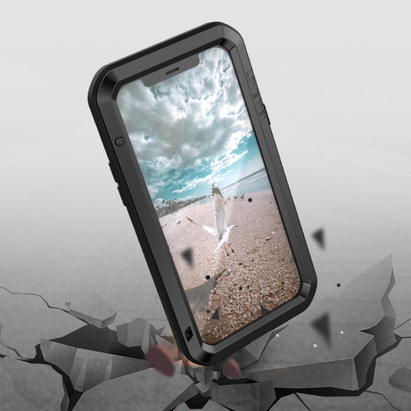 For iPhone 12 Pro LOVE MEI Metal Shockproof Life Water-resistant Dustproof Protective Case(Army Green)