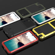 For Samsung Galaxy Note 20 LOVE MEI Metal Shockproof Water-resistant Dustproof Protective Case without Glass(Yellow)