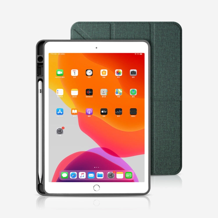 Mutural Multi-fold Smart Leather Tablet Case For iPad Air 2022 / 2020 10.9(Black)