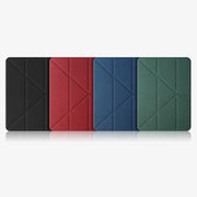 Mutural Multi-fold Smart Leather Tablet Case For iPad Air 2022 / 2020 10.9(Green)